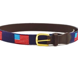 Needlepoint Belt - USA Flag